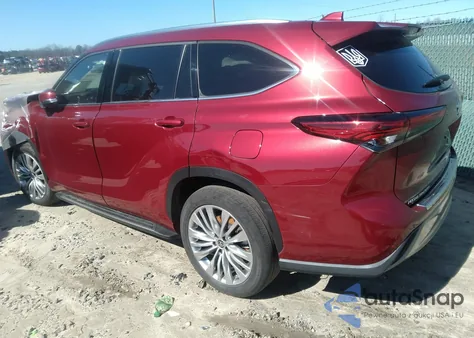 2023 Toyota Highlander Platinum from USA, damaged, VIN 5TDKDRAH0PS037708